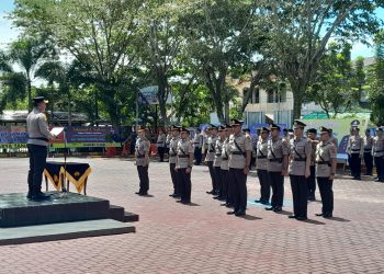 Kapolres Aceh Barat Pimpin Upacara Sertijab Sejumlah PJU dan Kapolsek