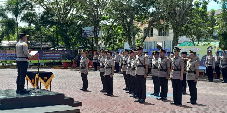 Kapolres Aceh Barat Pimpin Upacara Sertijab Sejumlah PJU dan Kapolsek