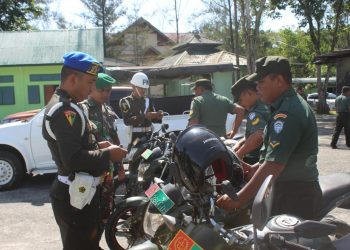 Denpom IM/2 Meulaboh sosialisasikan Ops Gaktib Dan Yustisi terhadap Pesonil Kodim 0116 Nagan Raya