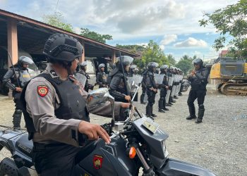 Tingkatkan Kemampuan Pengendalian Massa, Polres Aceh Barat gelar Latihan Dalmas