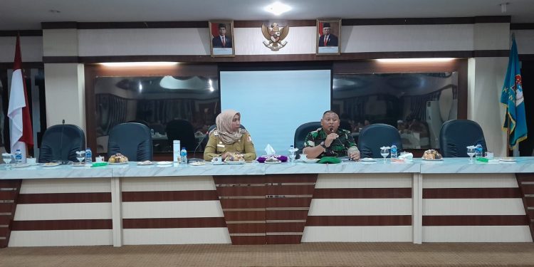 Dandim 0116 bersama PJ Bupati Nagan Raya gelar Rapat cara Menekan Inflasi