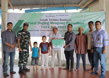 Sambut Meugang, PT BEL Salurkan Daging untuk Anak Yatim