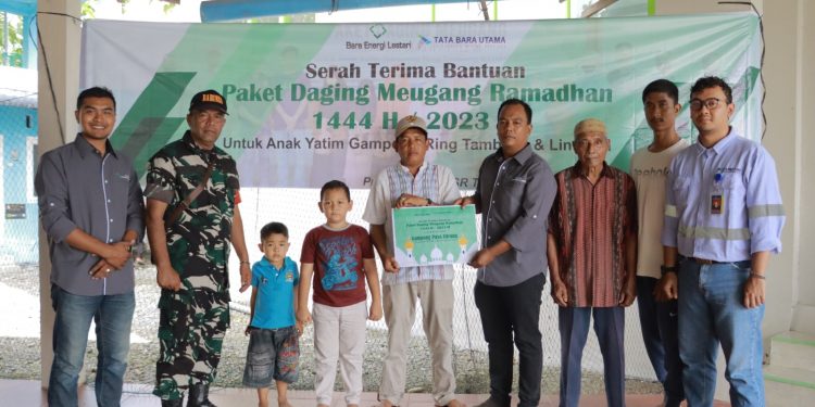 Sambut Meugang, PT BEL Salurkan Daging untuk Anak Yatim