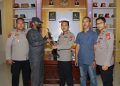 Kapolres Aceh Tamiang Terima Sepucuk Senjata AK-56 Peninggalan Konflik