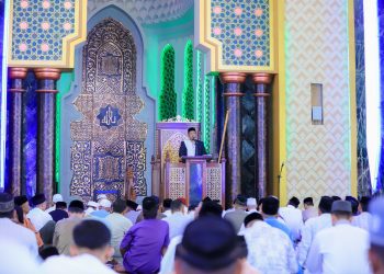 Usai Diresmikan, Pemkab Nagan Raya gelar Shalat Idul Fitri Perdana di Masjid Giok