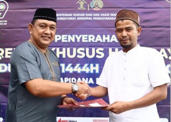 404 Warga Binaan Lapas Kelas IIB Meulaboh Terima Remisi Idul Fitri 1444 H