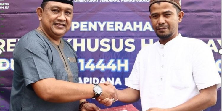 404 Warga Binaan Lapas Kelas IIB Meulaboh Terima Remisi Idul Fitri 1444 H