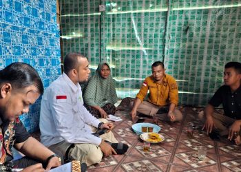 Komisioner BMK Nagan Raya Monitoring Pembangunan Rumah Layak Huni