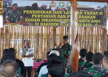 Pangdam IM Tinjau Peserta Diklat Pertanian dan Peternakan di Kodim Nagan Raya