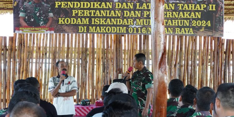 Pangdam IM Tinjau Peserta Diklat Pertanian dan Peternakan di Kodim Nagan Raya