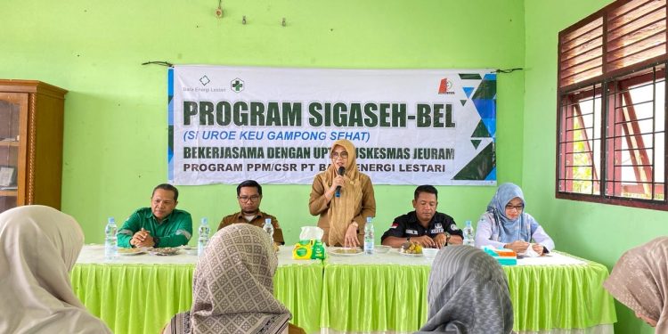 BEL Bekerjasama dengan Puskesmas Jeuram, Jalankan Program Sigaseh