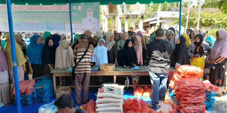 Kendalikan Inflasi, Pemkab Nagan Raya Kembali gelar Pasar Murah