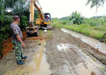 Satgas TMMD Reguler ke-120 Kodim 0116/Nagan Raya terus Awasi Pengerjaan