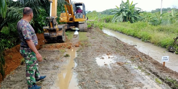 Satgas TMMD Reguler ke-120 Kodim 0116/Nagan Raya terus Awasi Pengerjaan