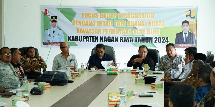Dinas PUPR Nagan Raya gelar FGD RDTR Kawasan Perkotaan Alue Bilie dan Simpang Peut