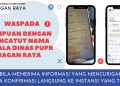 Nama Kepala Dinas PUPR Nagan Raya dicatut untuk Penipuan melalui WhatsApp
