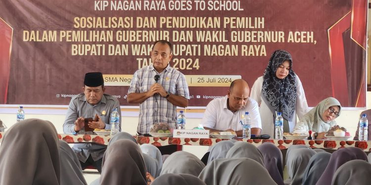 KIP Nagan Raya gelar Sosialisasi dan Pendidikan Pemilih untuk Pemilih Pemula