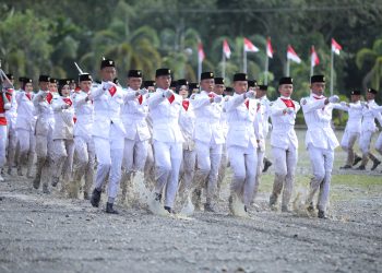Peringatan Hari Kemerdekaan di Nagan Raya Berlangsung Khidmat, Pj Bupati Fitriany Farhas jadi Inspektur Upacara