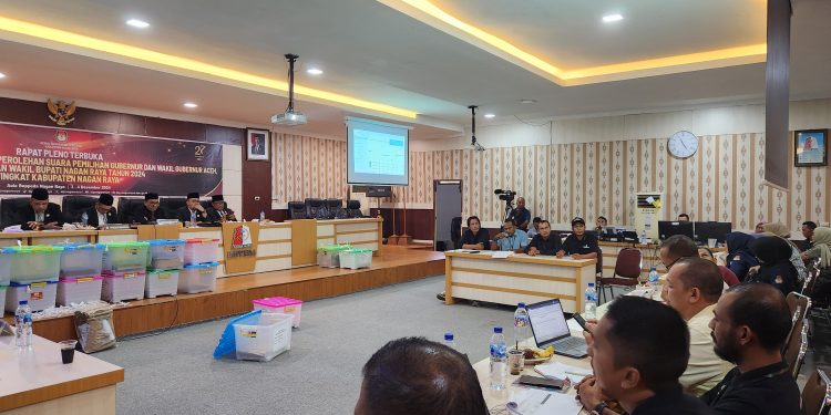 KIP Nagan Raya gelar Pleno Terbuka Rekapitulasi Suara Pilkada 2024