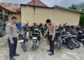 Puluhan Kenderaan Knalpot Brong Diamankan Satlantas Polres Aceh Barat
