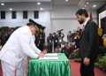 Gubernur Aceh Lantik Bupati dan Wakil Bupati Nagan Raya Masa Jabatan 2025-2030