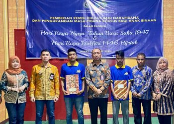 Jelang Idul Fitri 1446 H, 408 Warga Binaan Lapas Meulaboh Terima Remisi Khusus