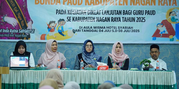 Bunda PAUD Kabupaten Nagan Raya Buka Diklat Guru PAUD Tahun 2025