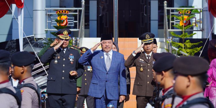 TRK Hadiri Peringatan Hari Bhayangkara ke-79 di Polres Nagan Raya