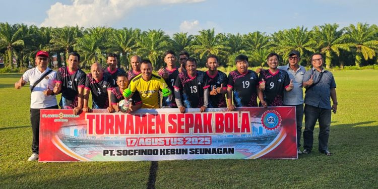 Semarak Turnamen HUT RI di PT Socfindo Kebun Seunagan