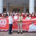 Sambut HUT RI ke-80, Wabup Nagan Raya Serahkan Ribuan Bendera Merah Putih