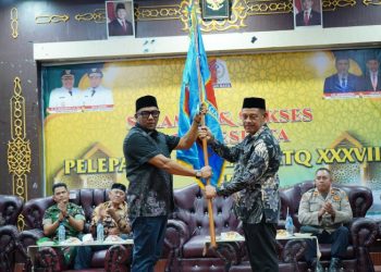 Wabup Nagan Raya Lepas 95 Kafilah MTQ ke-37 ke Pidie Jaya