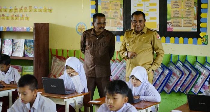 Wabup Raja Sayang Lakukan Tinjau Pelaksanaan ANBK di Nagan Raya