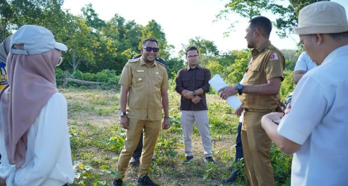 Wabup Raja Sayang Tinjau Lokasi Pembangunan Sekolah Rakyat Bersama Tim Kementerian PU