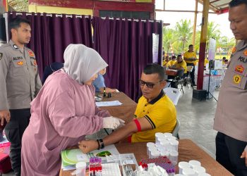 Ratusan Personel Brimob Batalyon C Pelopor Jalani Pemeriksaan Kesehatan Berkala