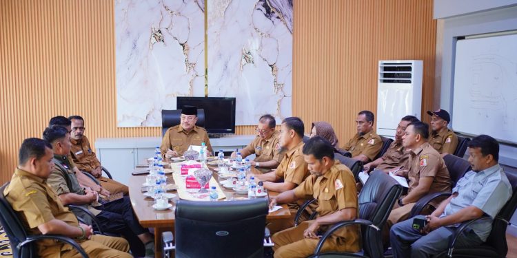 Bupati Nagan Raya Terima Audiensi Tim BNPB, Bahas Percepatan Huntara