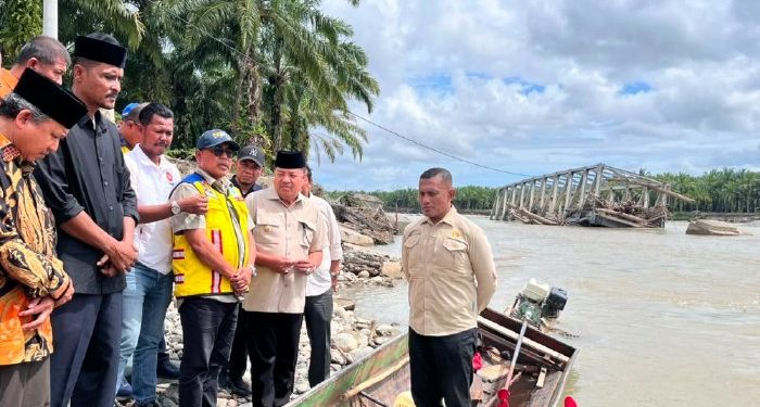Bupati Nagan Raya dan Anggota DPR RI Tinjau Infrastruktur Terdampak Bencana