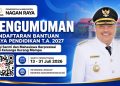 Pemkab Nagan Raya Buka Pendaftaran Bantuan Biaya Pendidikan bagi Mahasiswa Berprestasi dan Santri Keluarga Kurang Mampu