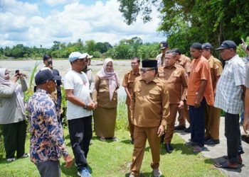 Respon Keluhan Petani, Bupati TRK Instruksikan Rehabilitasi Irigasi Lung Tiga