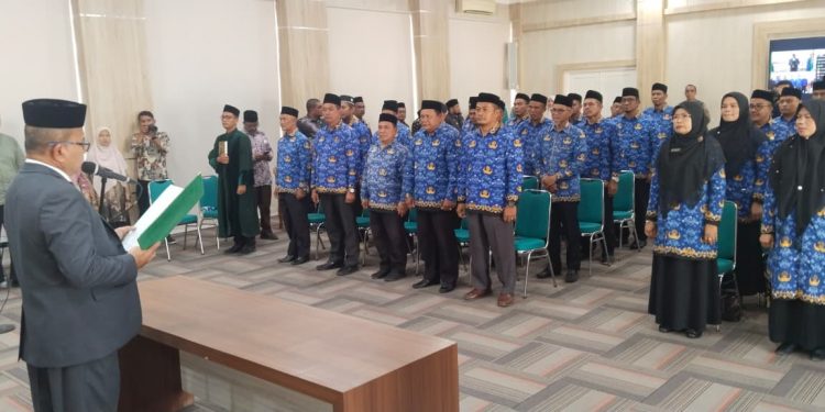 8 Kepala KUA di Nagan Raya Dirotasi, Kankemenag Minta Perkuat Pelayanan Keagamaan