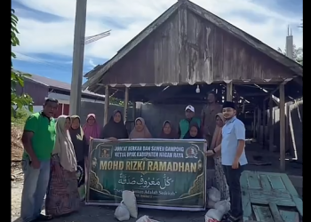 Ketua DPRK Nagan Raya Saweu Gampong di Desa Lueng Teuku Ben
