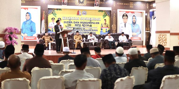MPU Nagan Raya Gelar Sosialisasi Fatwa dan Hukum Islam