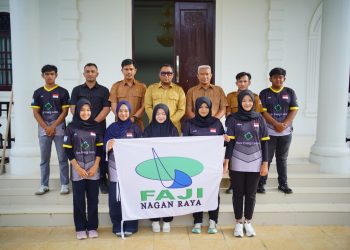 Wabup Raja Sayang Lepas Kontingen FAJI Nagan Raya Wakili Aceh pada Kejurnas Arung Jeram 2026