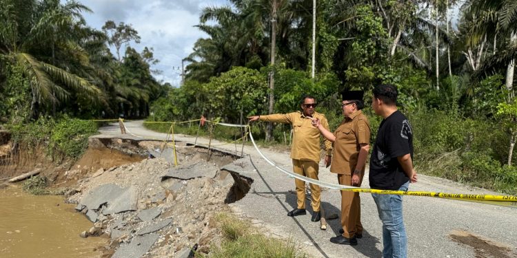 Bupati TRK Bersama Raja Sayang Tinjau Langsung Lokasi Erosi Krueng Lamie